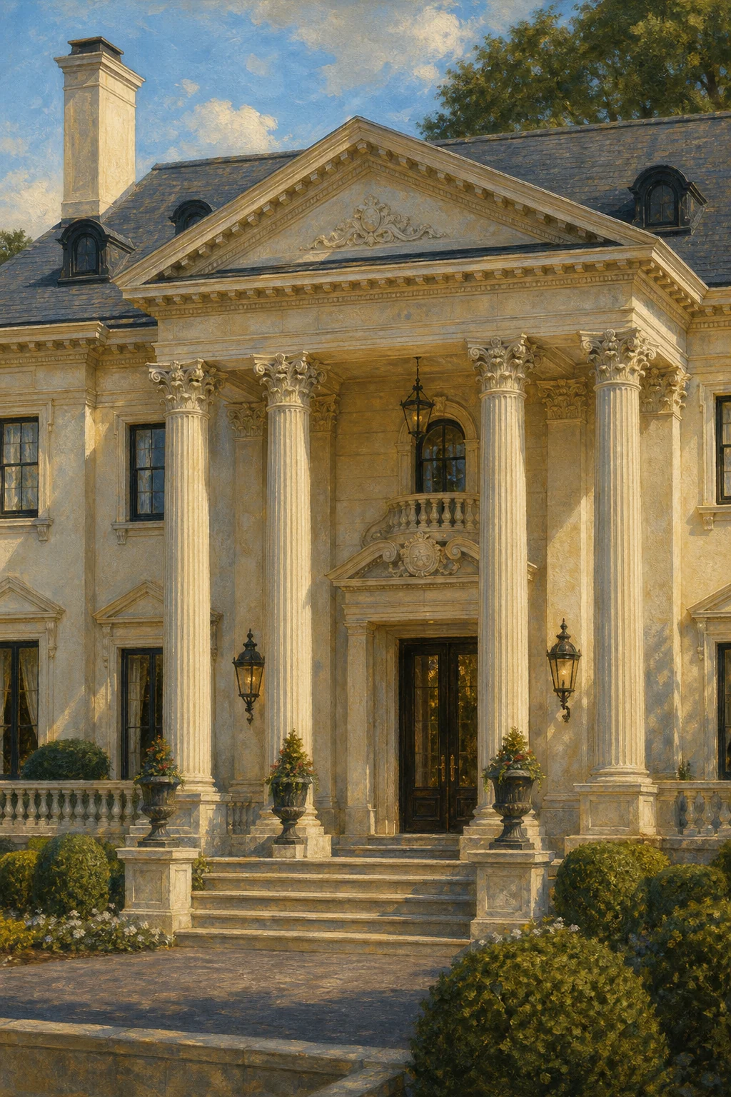 America House in Virginia, across the Potomac River from Washington, D.C.