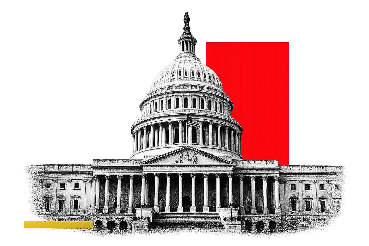 Editorial Capitol graphic — majority politics